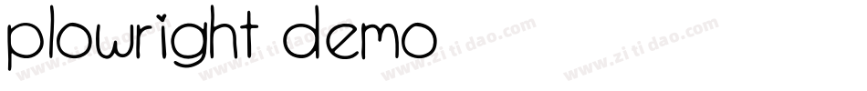Plowright Demo字体转换